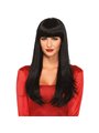 Leg Avenue Bangin - Parrucca Lunga Liscia Nera