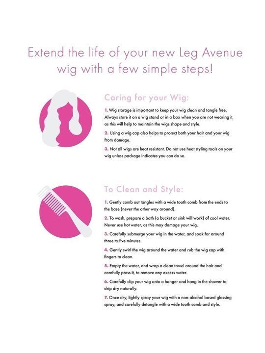 Leg Avenue Bangin - Parrucca Lunga Liscia Nera