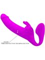 Pretty Love - Zanini Strapless Strap-On 10 Vibrations Purple