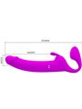 Pretty Love Zanini - Strapless Strap-On 10 Vibrazioni Viola
