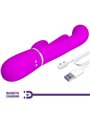 Pretty Love Shania - Vibratore Rabbit Triplo Multifunzione Rosa