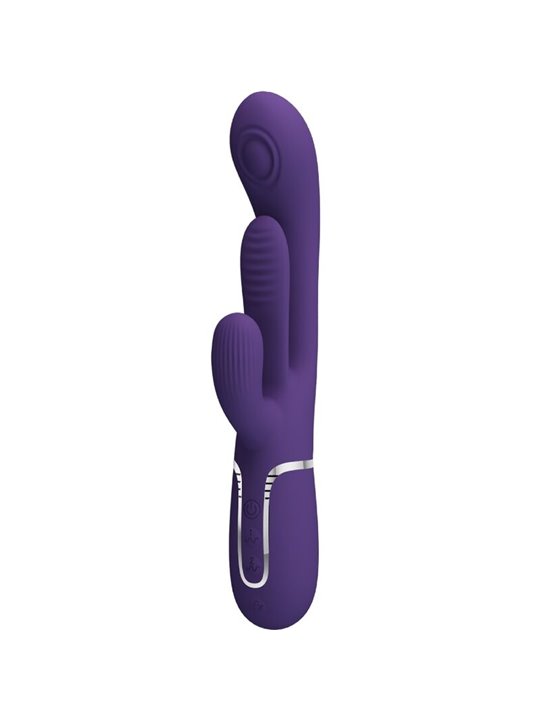 Pretty Love Shania - Vibratore Rabbit Triplo Multifunzione Viola