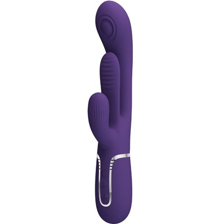 Pretty Love Shania - Vibratore Rabbit Triplo Multifunzione Viola