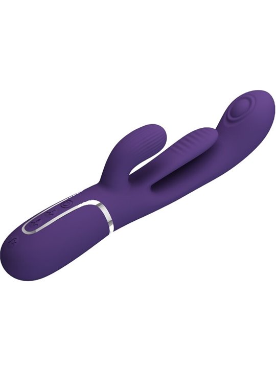 Pretty Love Shania - Vibratore Rabbit Triplo Multifunzione Viola