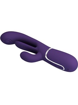 Pretty Love Shania - Vibratore Rabbit Triplo Multifunzione Viola
