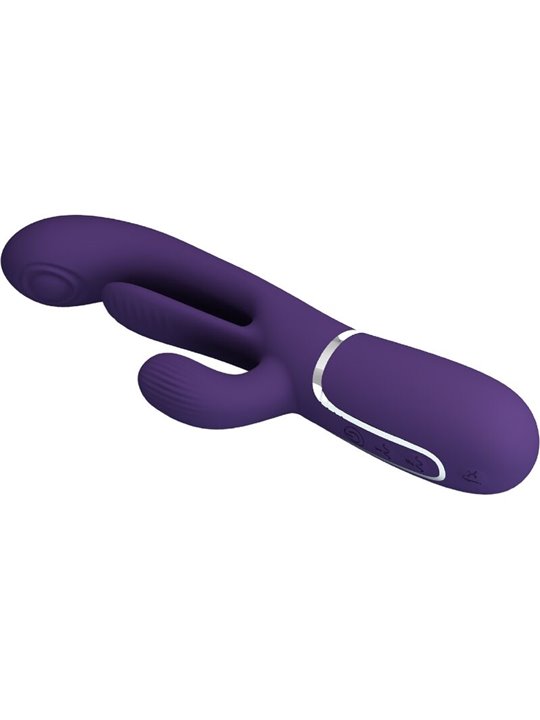 Pretty Love Shania - Vibratore Rabbit Triplo Multifunzione Viola