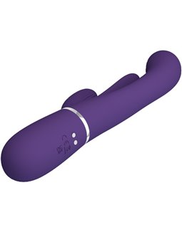Pretty Love Shania - Vibratore Rabbit Triplo Multifunzione Viola