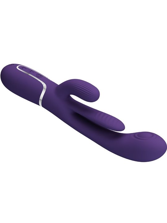 Pretty Love Shania - Vibratore Rabbit Triplo Multifunzione Viola