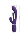 Pretty Love Shania - Vibratore Rabbit Triplo Multifunzione Viola