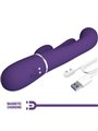 Pretty Love Shania - Vibratore Rabbit Triplo Multifunzione Viola