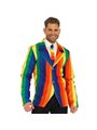 Leg Avenue - Giacca da Uomo + Cravatta Rainbow Taglia S