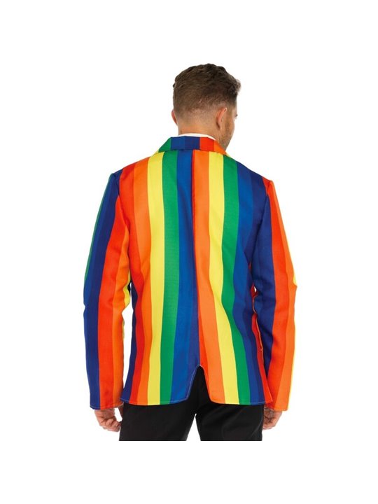 Leg Avenue - Giacca da Uomo + Cravatta Rainbow Taglia S