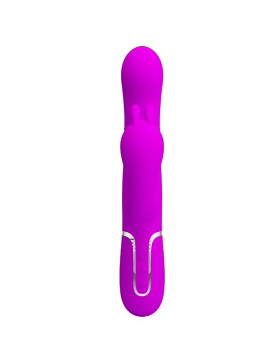 Pretty Love Cammy - Vibratore Rabbit Triplo Multifunzione 4 in 1 Rosa