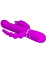 Pretty Love Cammy - Vibratore Rabbit Triplo Multifunzione 4 in 1 Rosa