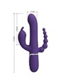 Pretty Love Cammy - Vibratore Rabbit Triplo Multifunzione 4 in 1 Viola