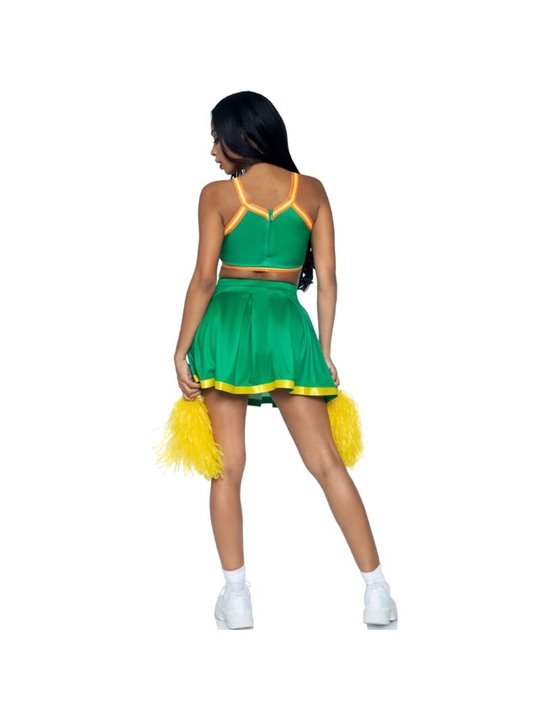 Leg Avenue - Costume da Cheerleader Verde S/M