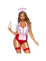 Leg Avenue - Costume da Infermiera Sexy Rosso/Bianco S