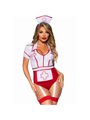Leg Avenue - Costume da Infermiera Sexy Rosso/Bianco S