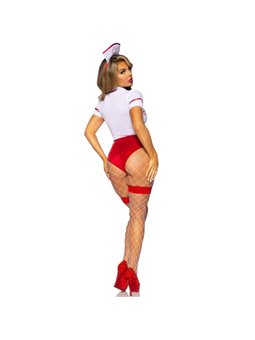 Leg Avenue - Sexy Nurse Costume Red/White S
