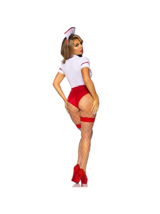 Leg Avenue - Sexy Nurse Costume Red/White S