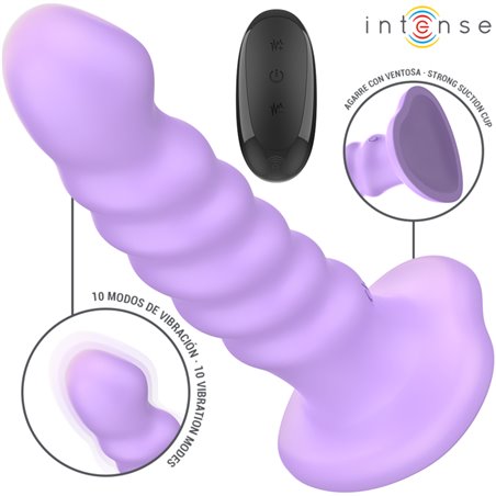 Intense Brenda - Vibratore Punto G a Spirale con Telecomando Viola 14 Cm