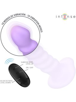 Intense Brenda - Vibratore Punto G a Spirale con Telecomando Viola 14 Cm