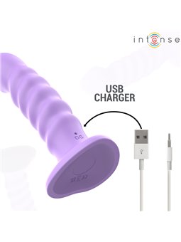 Intense Brenda - Vibratore Punto G a Spirale con Telecomando Viola 14 Cm