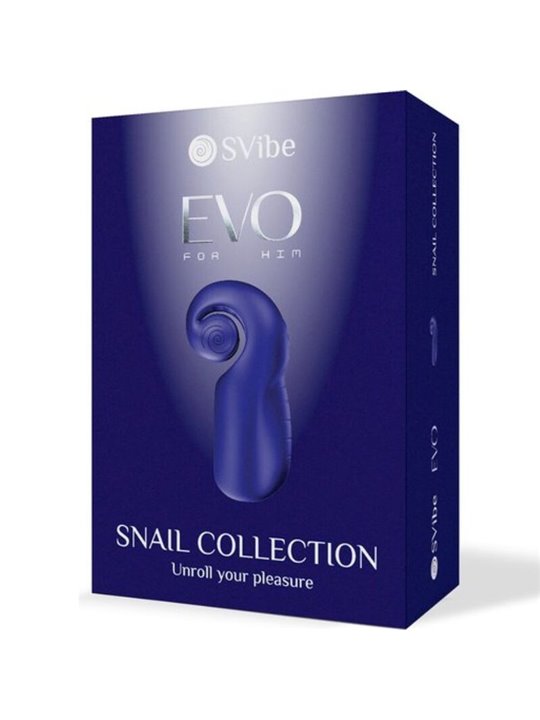 Snail Vibe Evo - Masturbatore Maschile Slide N'Roll Blu Scuro