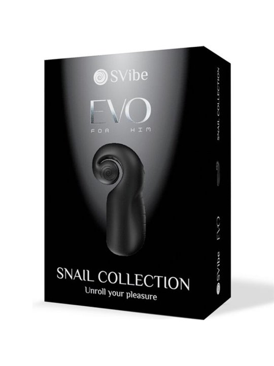 Snail Vibe - Evo For Him Male Masturbator Slide N'Roll Black