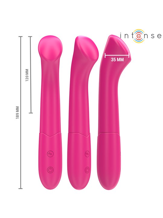 Intense Paty - Vibratore 19 Cm Flessibile 10 Vibrazioni Modello 2 Rosa