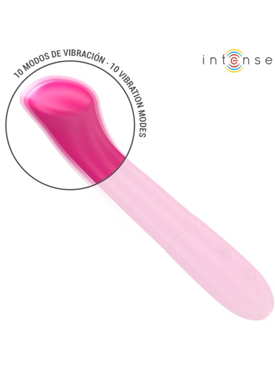 Intense Paty - Vibratore 19 Cm Flessibile 10 Vibrazioni Modello 2 Rosa