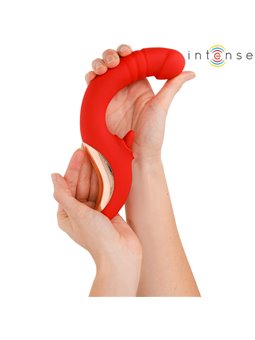 Intense Paulina - Vibratore e Stimolatore a Forma di U Rosso