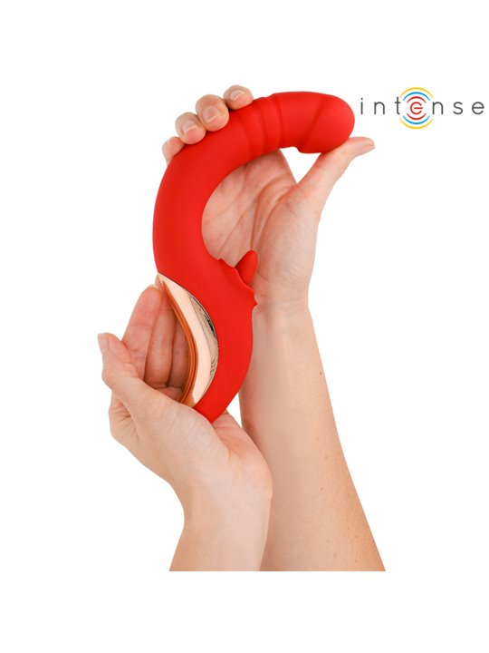 Intense Paulina - Vibratore e Stimolatore a Forma di U Rosso