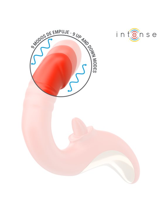 Intense Paulina - Vibratore e Stimolatore a Forma di U Rosso