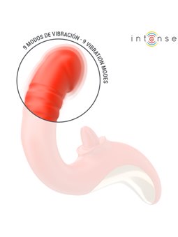 Intense Paulina - Vibratore e Stimolatore a Forma di U Rosso