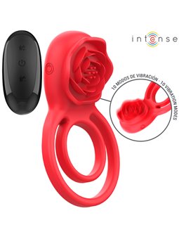 Intense Gail - Rosa Stimolante 10 Vibrazioni Rosso con Telecomando