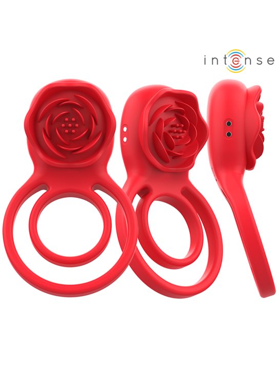 Intense Gail - Rosa Stimolante 10 Vibrazioni Rosso con Telecomando