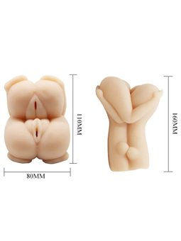 Baile Passion Lady - Masturbatore Uomo Doppia Vagina Realistica in Silicone