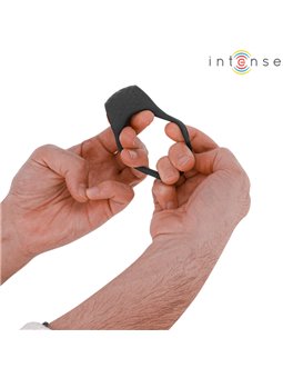 Intense - Clover Vibrator Penis Ring 10 Vibrations Black