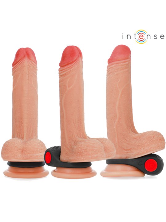 Intense - Clover Vibrator Penis Ring 10 Vibrations Black