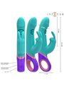 Intense Monica - Vibratore Rabbit con Stimolatore Punto G Rotante Blu
