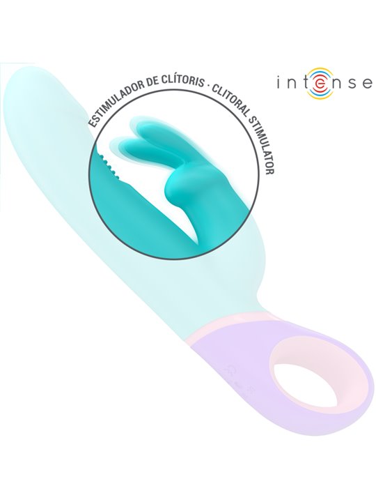 Intense - Monica Rabbit Vibrator With Rotating G-Spot Stimulator Blue