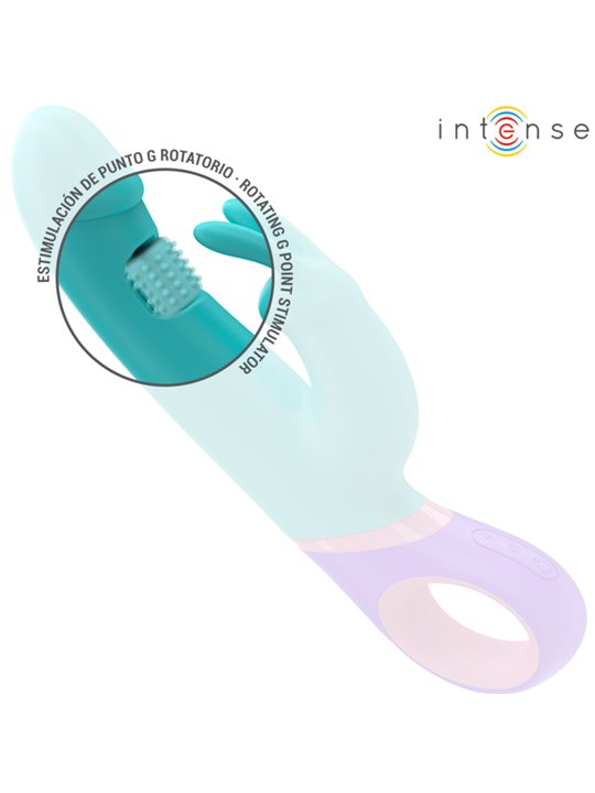 Intense - Monica Rabbit Vibrator With Rotating G-Spot Stimulator Blue