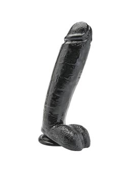 Get Real - Dildo 25,5 CM With Balls Black
