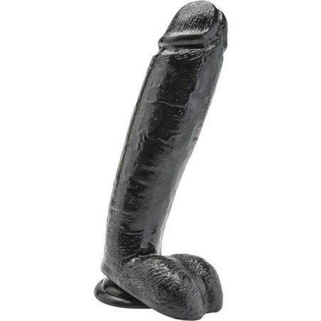 Get Real - Dildo 25,5 CM With Balls Black