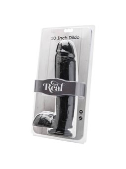 Get Real - Dildo 25,5 CM With Balls Black