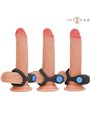 Intense - Alex Vibrator Double Penis Ring 10 Vibrations Black