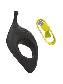 B Swish - Bcharmed Rhythm Infinite Deluxe Penis Ring 15 Vibrations Black