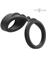 Intense Theo - Doppio Anello Fallico in Silicone Nero