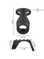 Intense - Theo Double Silicone Penis Ring Black Model 3